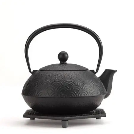 Cast Iron Black Wave Tea Set