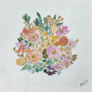 Linen Handkerchief - Isabelle Boinot Spring Flowers