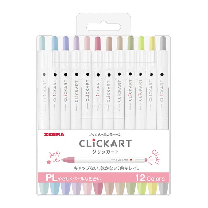 Clickart Marker Pen Set | Pale