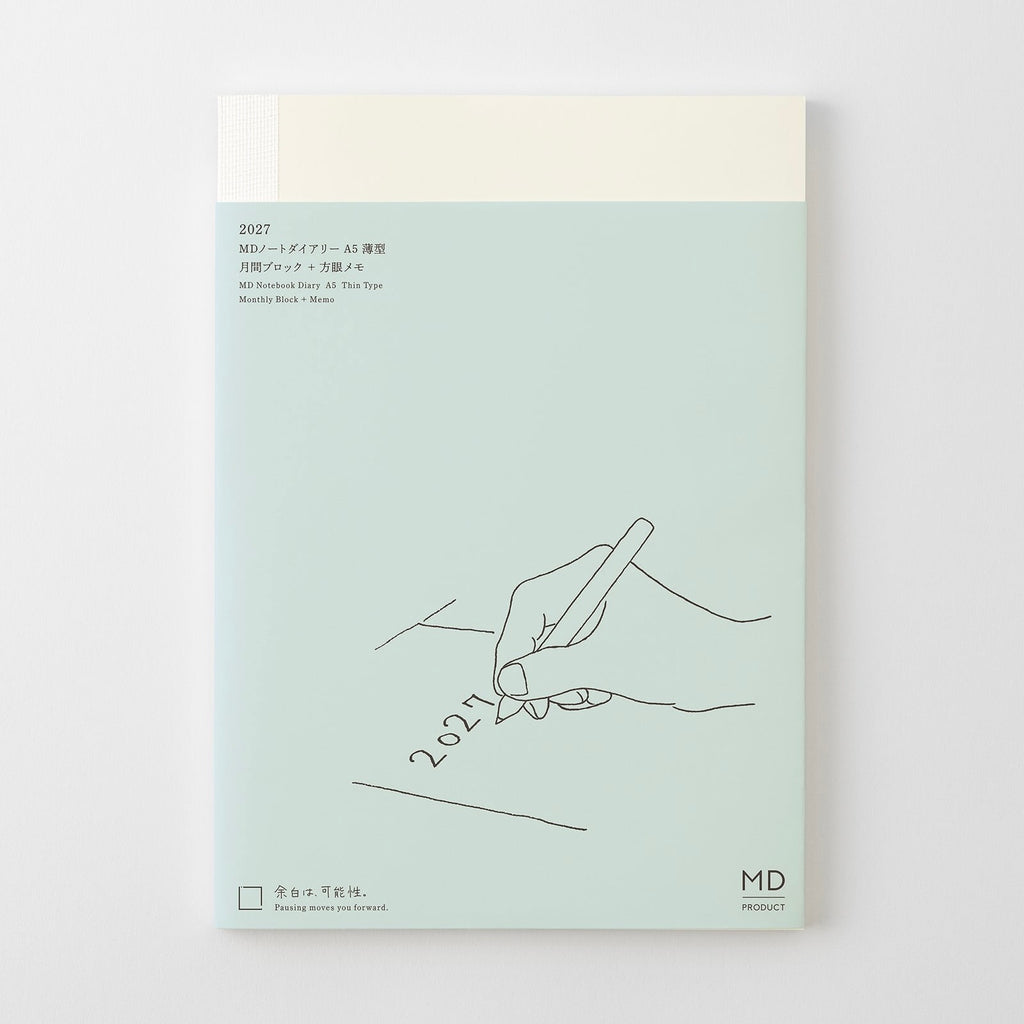 MD Diary 2027 A5 Thin Monthy + Memo