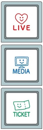 Pochitto3 Pick! Button Push Stamp | Media Schedule