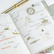 HOBONICHI | Moomin | Foil-Stamped Clear Stickers : Adventure Log