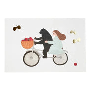 Necktie Bicycle Postcard