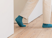 Nishiguchi Kutsushita Hemp Cotton Ribbed Socks | Seagulls Blue (2026 Limited Color)