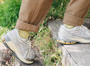 Nishiguchi Kutsushita Egyptian Cotton Ribbed Socks | Building Pistachio (2026 Limited Color)