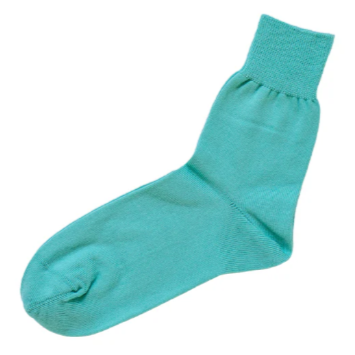 Nishiguchi Kutsushita Egyptian Cotton Socks | Turquoise Bus (2026 Limited Color)