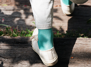 Nishiguchi Kutsushita Egyptian Cotton Socks | Turquoise Bus (2026 Limited Color)