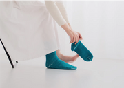 Hakne Cotton Wool Pile Socks | Malachite (2026 Seasonal Color)