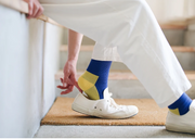 Nishiguchi Kutsushita Wool Pile Trail/Walk Socks | Pier Yellow (2026 Seasonal Color)