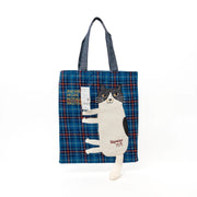 Kusuguru Japan Nago Cat Embroidered Small Tote