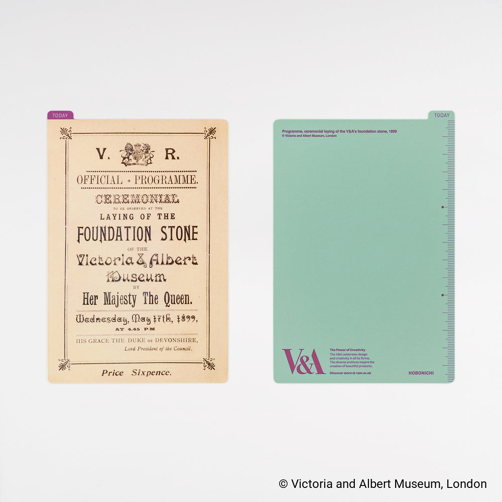 HOBONICHI 2027 | V&A Series Pencil Board: Foundation Stone Programme (A6)