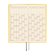 HOBONICHI TECHO 2026 | WEEKS MEGA | Full Moon Yellow