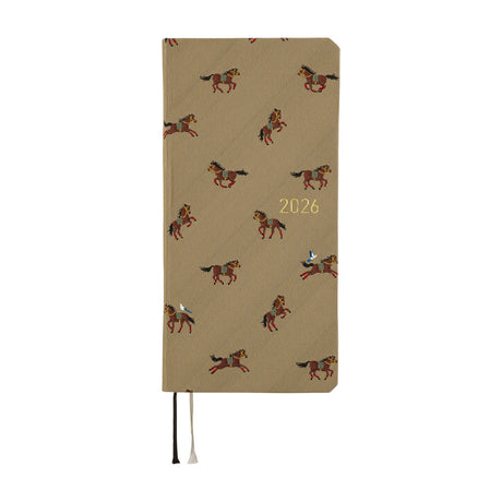 HOBONICHI TECHO 2026 | WEEKS | Bow & Tie Galloping Horses