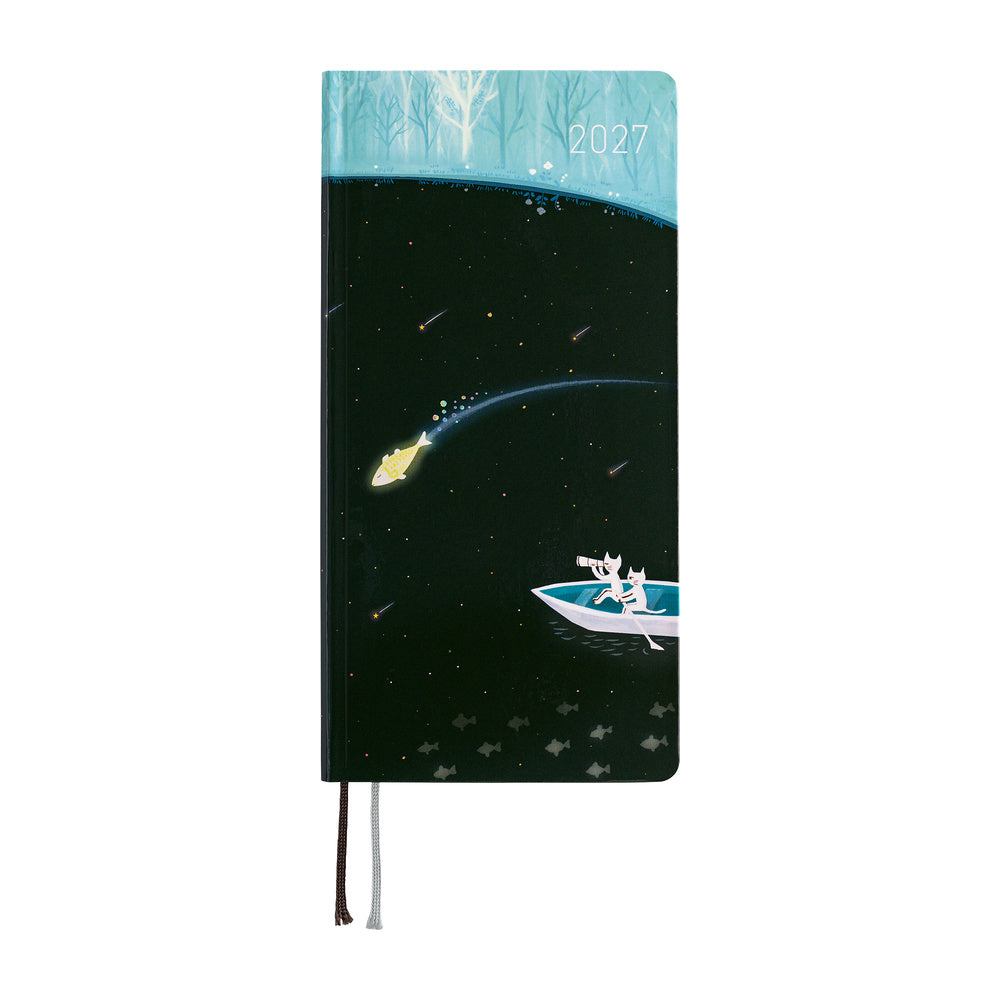 HOBONICHI TECHO 2027 | WEEKS | HIROKO KUBOTA:  Meteor Shower in the Light Blue Forest