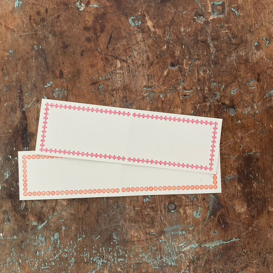 Letterpress Folded Memo Cards