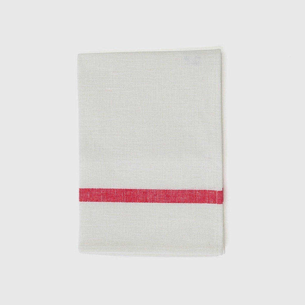 Single Stripe Red & White Kitchen Cloth