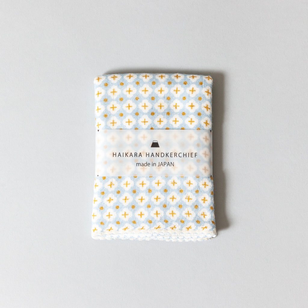 Haikara Handkerchief - Cross Blue