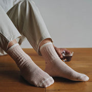 Nishiguchi Kutsushita Silk Cotton Socks | Building Pink