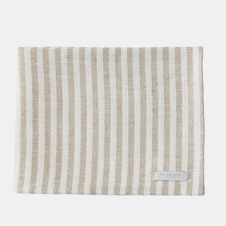 Natural Stripe | Linen Chambray Towel