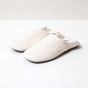 Canvas Wool Lined Home Shoes | Natural