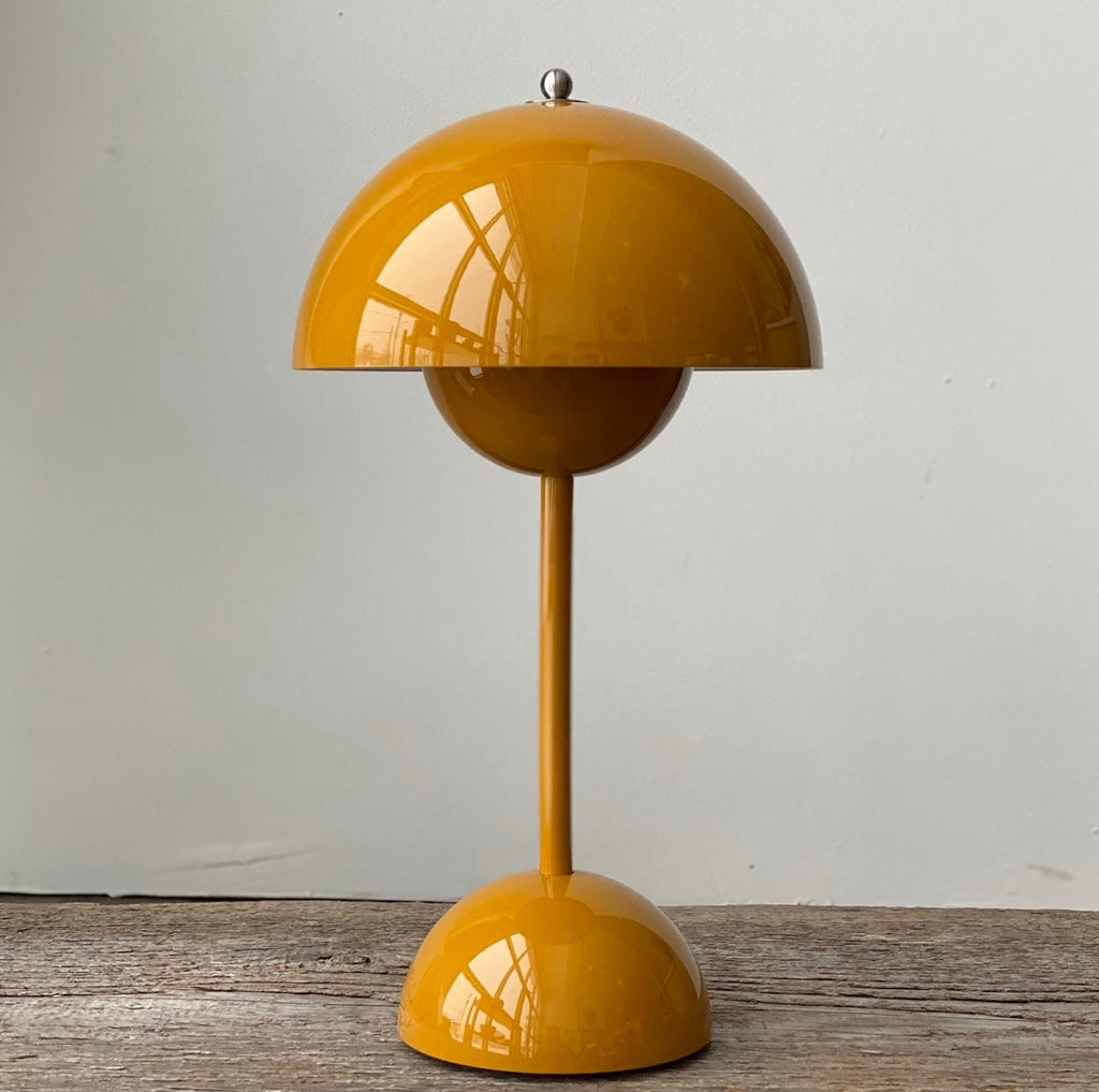 Flowerpot Rechargeable Lamp | Mustard