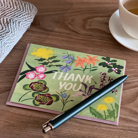 Floral Thank You Card
