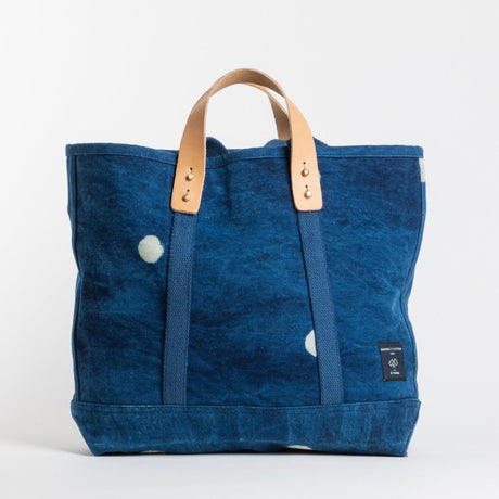 Indigo Dot East-West Tote | Small