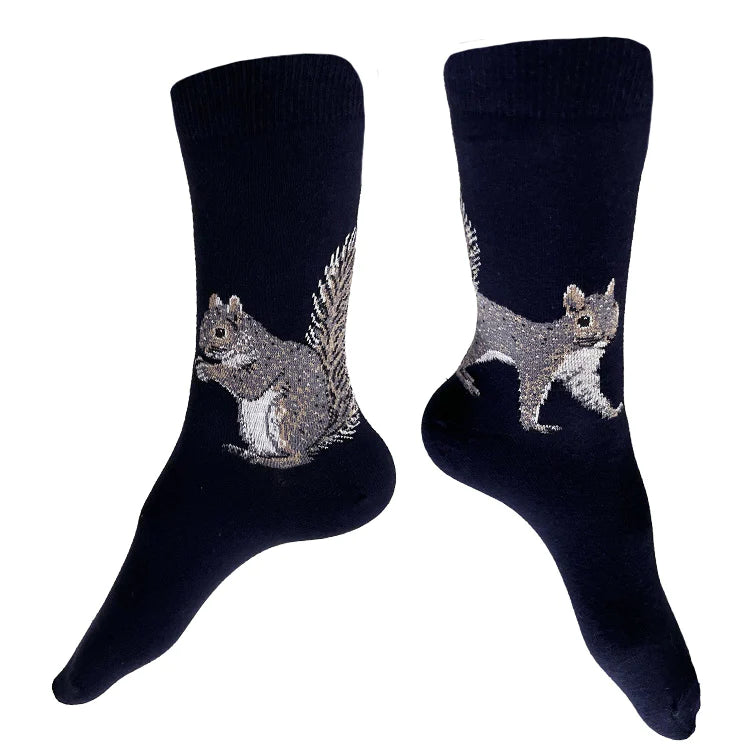 Squirrel Socks | Navy