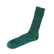 Nishiguchi Kutsushita Hemp Cotton Ribbed Socks | Park Green