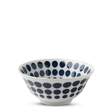 Blue & white dot bowl | 6”