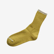 Nishiguchi Kutsushita Silk Cotton Socks | Beer Yellow