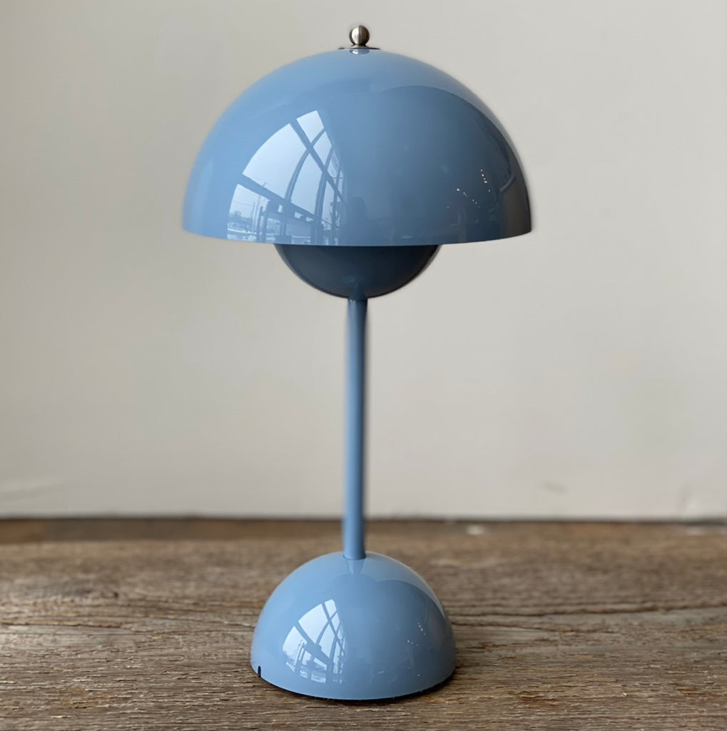 Flowerpot Rechargeable Lamp | Light Blue