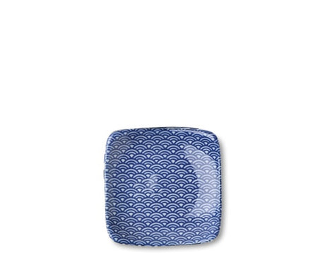 Blue & White 3.5” Square Sauce Dish | Asst