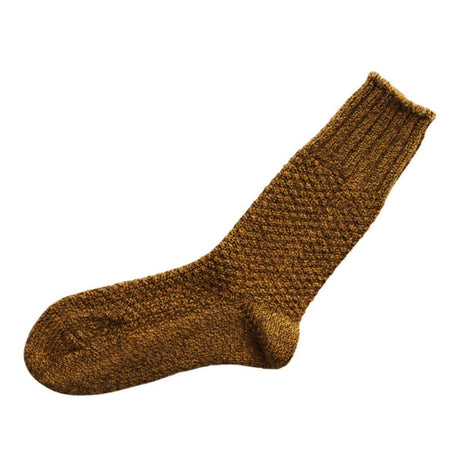 Nishiguchi Kutsushita Wool Cotton Boot Socks | Mustard