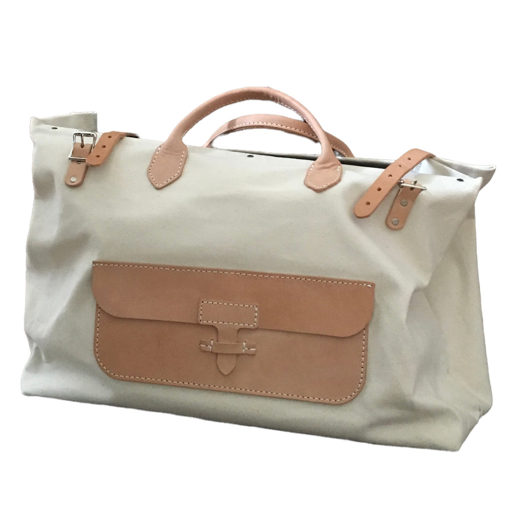 Edgar | Canvas & Leather Tote | Natural