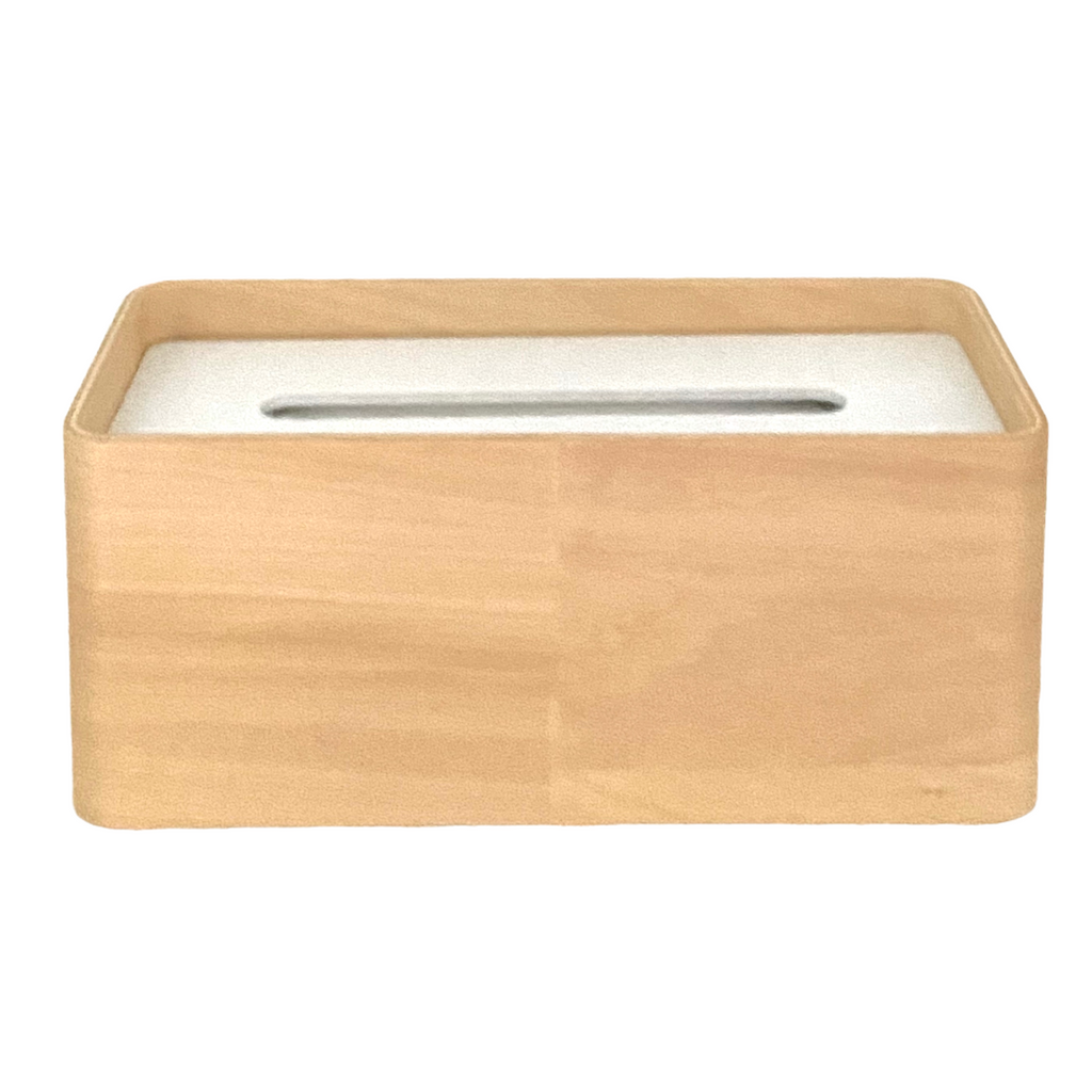 Tissue Box | Wood + White